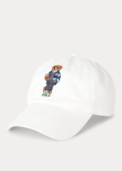 Gorra Polo Ralph Lauren Hombre Blancos - Preppy Bear Chino - WRGUE0913